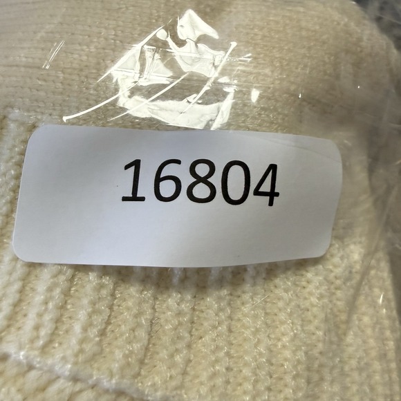 Ebossy Sweater Womens Size XXL Cream Embroidered Cable Knit Cardigan Button Down - Picture 7 of 7